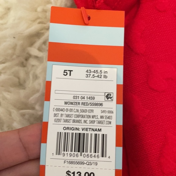 Girls red Cat and Jack dress size 5t - Picture 4 of 4